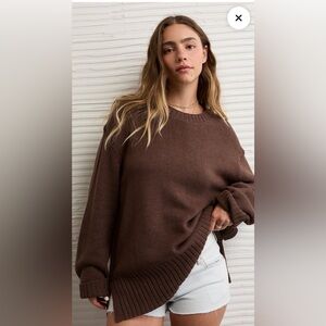 BNWT: American Eagle Long Weekend Pullover Sweater. Size XS. Runs Oversized.